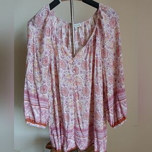 Adrienne Vittadini Blouse Size 1X Floral Top